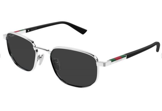 Occhiali da sole Gucci Uomo GG2093S001-SILVER-BLACK-GREY54 - GG2093S001-SILVER-BLACK-GREY54